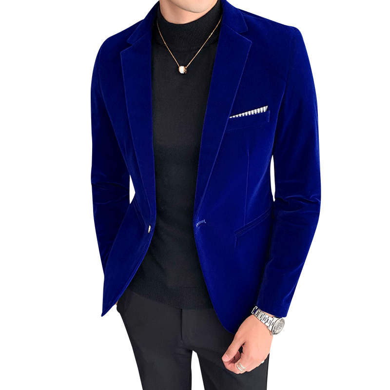 Blazer Slim de Veludo - Masculino