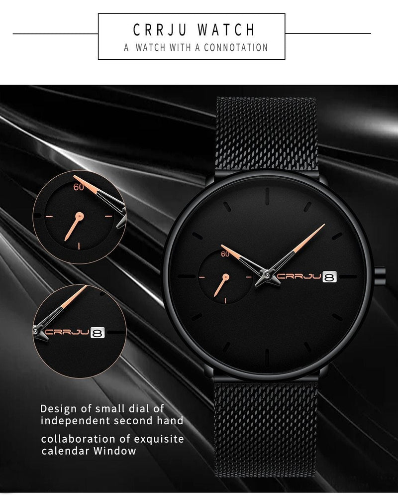 Relógio Minimalista Sport Ultra Slim Masculino - Frete Gratis